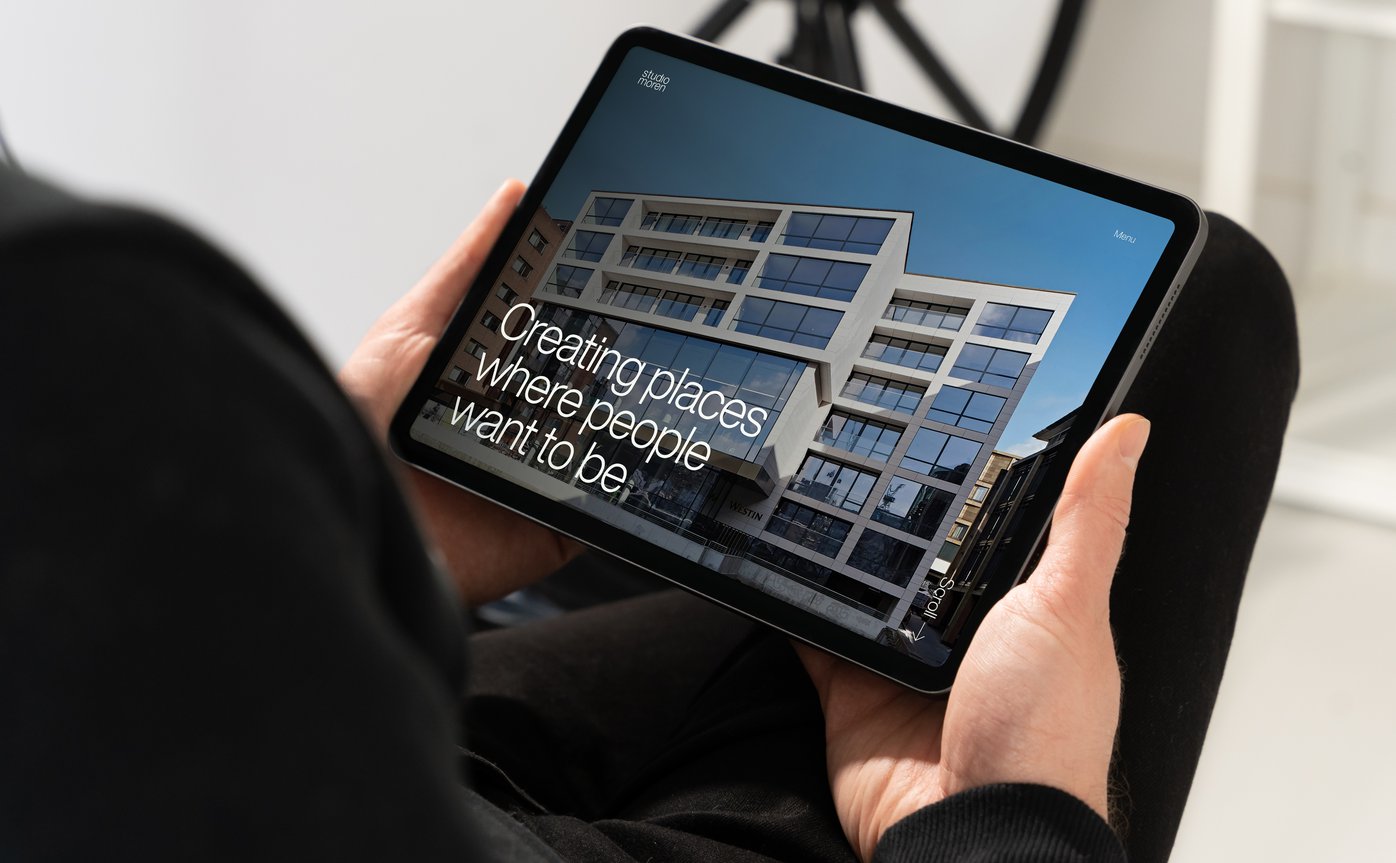Very Own Studio Studio Moren Website Design Tablet Home