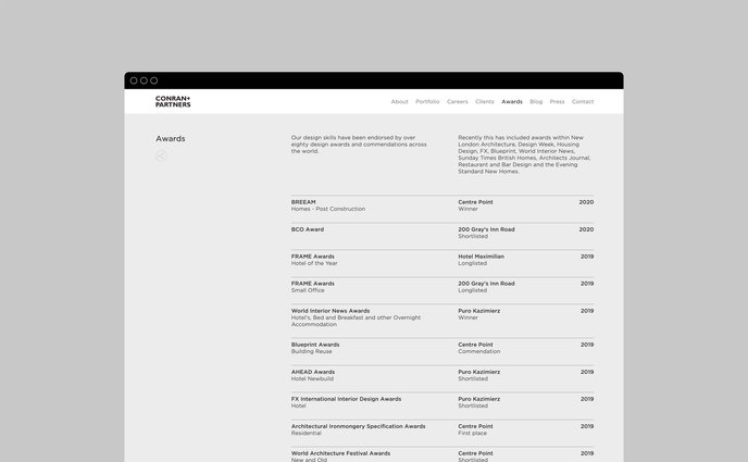 Very Own Studio Conran And Partners Website Awards Desktop 3600X2225Px